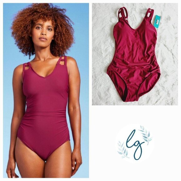Aqua Green Other - Aqua Green Women's Cut Out Strap One Piece Swimsuit BT7-DG